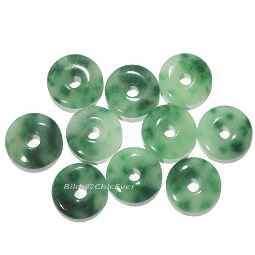 8x Jade Münzen dunkelgrün Ã˜20mm Schmuck DIY Zubehör - zum Schließen ins Bild klicken